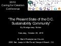 2010 Caring for Creation Conference - OC ICE