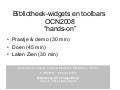 Bibliotheek Widgets & Toolbars : digicmb op OCN2008