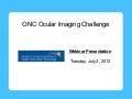 Ocular Imaging Challenge Webinar 