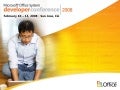 Office Developers Conference - Financial Services OBAs