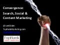 Optimize for Customers! Convergence of SEO. Social Media & Content Marketing