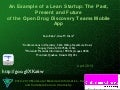 An Example of a Lean Startup: The Past, Present and Future