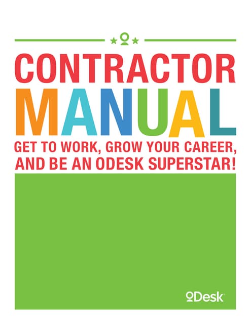 oDesk Freelancer Manual