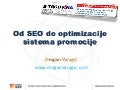 Od seo do optimizacije sistema promocije
