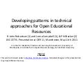 Oer11 developing tech patterns