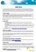 OERP Workshop; Methods & Processes- OER FAQ