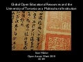 Global Open Educational Resources and the University of Toronto as a Multicultural Institution