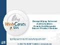 SANS Institute Product Review: Oracle Entitlements Server