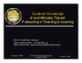 Students&rsquo;  Knowledge of and Attitudes Toward Podcasting in Teaching & Learning