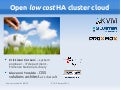 EVA Florence 2012 ~ Open low-cost HA cluster cloud