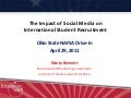 Ohio State Drive In Social Media In International Recruitment For Reps