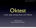 Oktest - a new style testing library for Python -