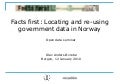 Facts first: Locating and re-using government data in Norway