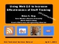 Using Web 2.0 to Increase Effectiveness of Staff Training