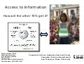 Access to Information: How will the other 70% get it?