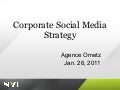 Corporate Social Media Strategy