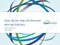 How 4G can help financial services companies