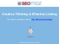 Creative Thinking + Linking in SEO