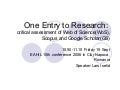 One Entry to Research
