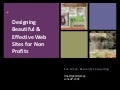 Designing beautiful & effective sites for non profits