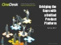  OneDesk Overview - Bridging the Gaps with a Unified Product Platform