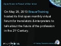 BrauerTraining One voice Forum # 1