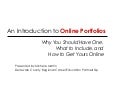 Online Portfolios