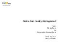 Online Community Management
