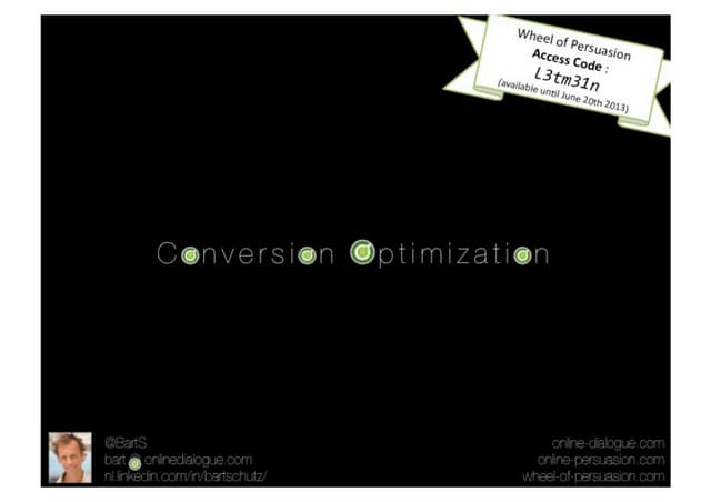 Online conversion and persuasion by Bart Schutz - online dialogue
