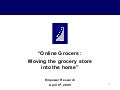 Online Grocery Industry