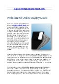 Online payday loans