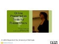 Online Presentation Tools for Researchers