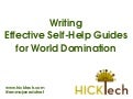 Writing Effective Self-Help Guides for World Domination