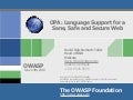 Opa @ owasp 2010
