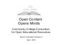 Open Content Opens Minds