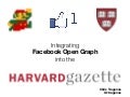 Facebook Open Graph implementation in the Harvard Gazette
