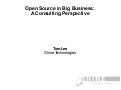 Open Source in Big Business [LCA2011 Miniconf]