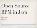 Open Source BPM in Java