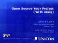 Open Source Your Project (With Jasig)