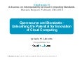 Open source and standards - unleashing the potential for innovation of cloud computing - cloudscape iv