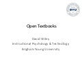 Open Textbook Training in Arizona
