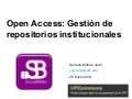 Open access: Gestión de repositorios institucionales