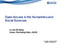 Open access in the humanities and social sciences