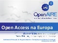 Open Access na Europa (projeto OpenAIRE): sessão de informação com os National Contact Points do 7º PQ