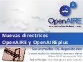 Taller OpenAIRE y OpenAIREplus - 5as Jornadas OS-Repositorios. Bilbao 2012