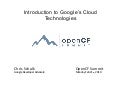 Introduction to Google's Cloud Technologies