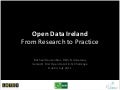 Open Data Ireland - from research to practice