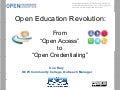 Open Education Revolution: From Open Access to Open Credentialing