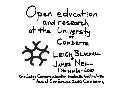Open education and research at the university of canberra