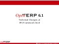 OpenERP 6.1 Framework Changes